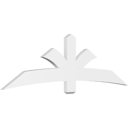Ekena Millwork Davenport Architectural Grade PVC Gable Bracket, 84"W x 24 1/2"H x 2"D x 6"F, 7/12 Pitch GBP084X25X0206DAV00